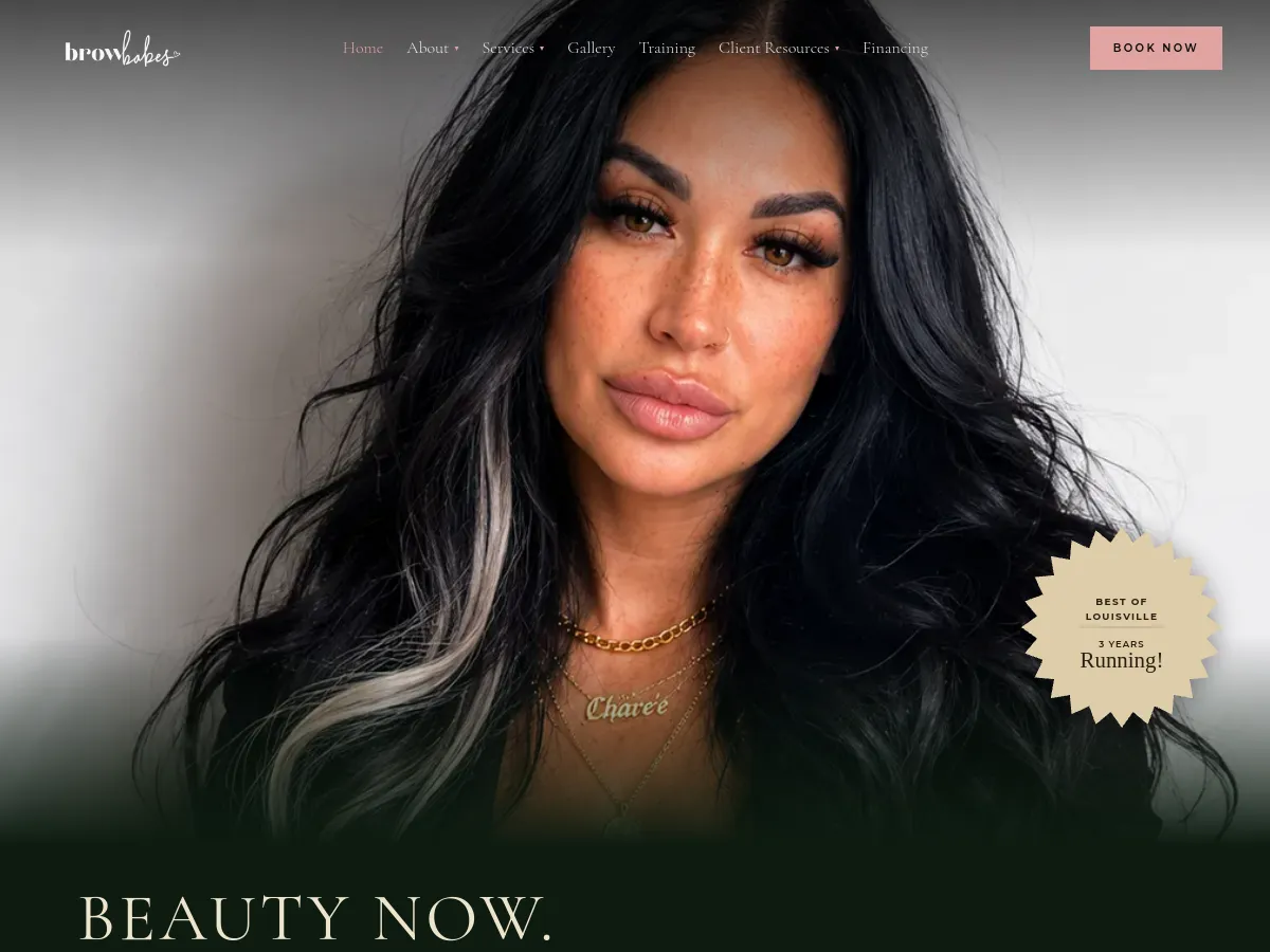 The Brow Babes website built by Bochi Web