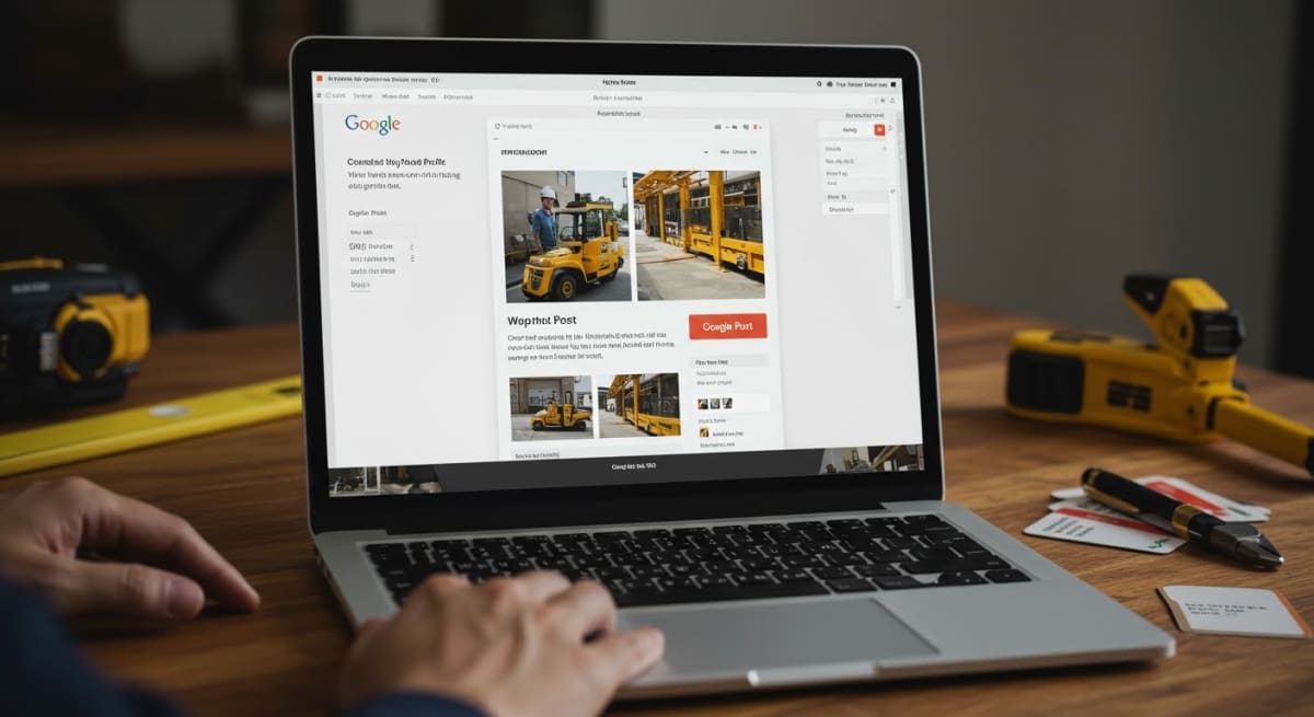 google business profile optimization - example Google Business Post from Marion contractor showing proper formatting and CTA