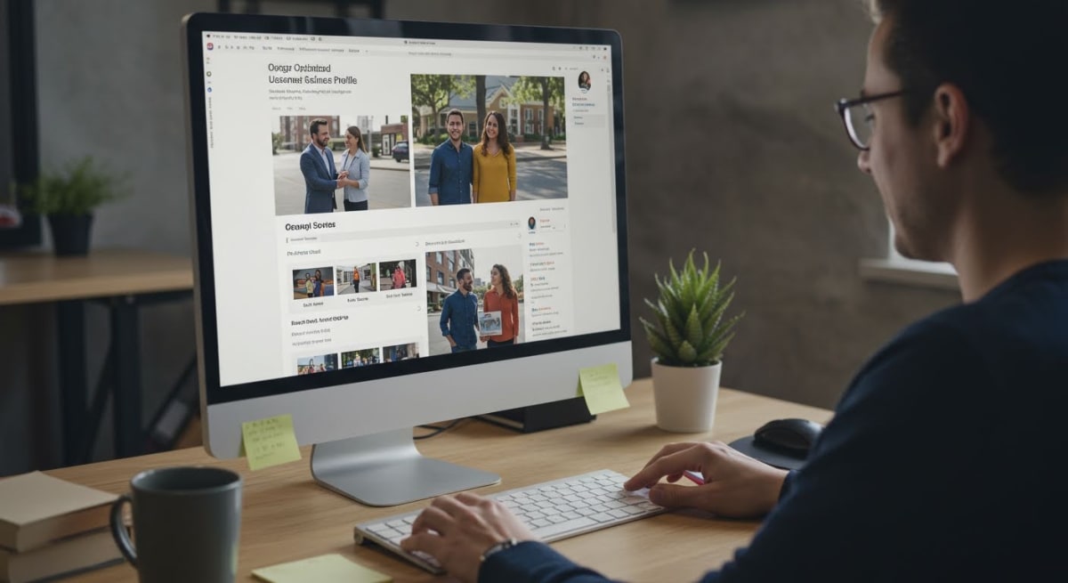 google business profile optimization - complete business profile showing posts, photos, reviews, and Q&A sections