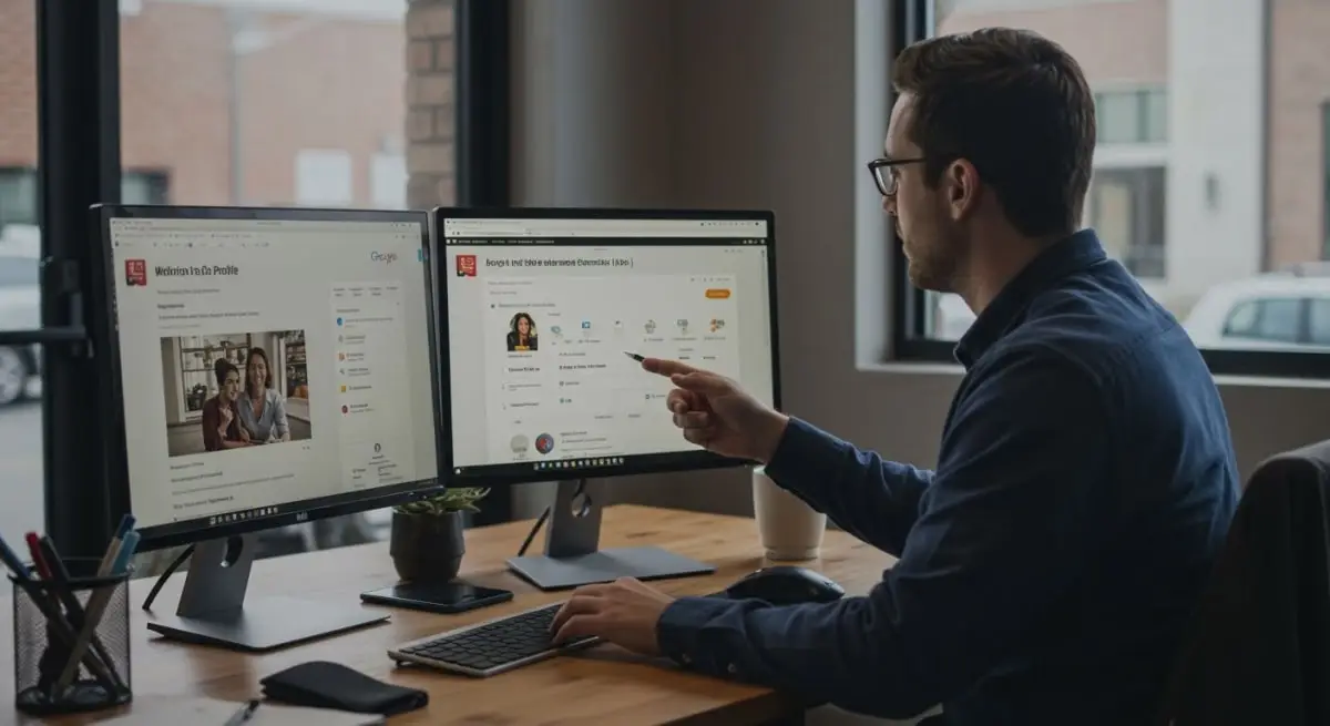 Google Business Profile optimization checklist for Marion Iowa local businesses showing map pack ranking factors