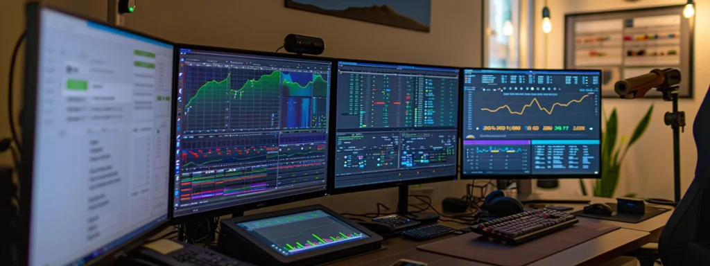 a web developer analyzing data on a computer screen showing immediate improvements, long-term maintenance plans, and metrics for measuring success and return on investment to improve website performance.