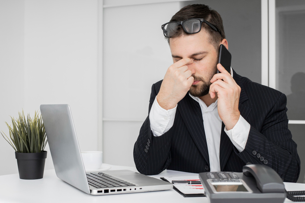 frustrated business owner web design problems Website Maintenance
