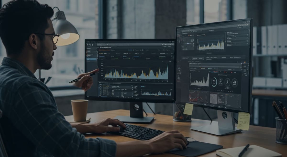 managed website plans - uptime monitoring graph showing 99.9% availability with incident response times